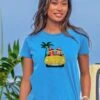 Volkswagen Surf Bug - Blue Hawaii Dyed Short Sleeve Crewneck T-Shirt
