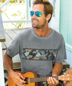 Aloha Flora Band - Crater Dyed® Short Sleeve Crewneck T-Shirt