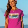 Sunset Vibe - Berry Short Sleeve Scoop Neck T-Shirt