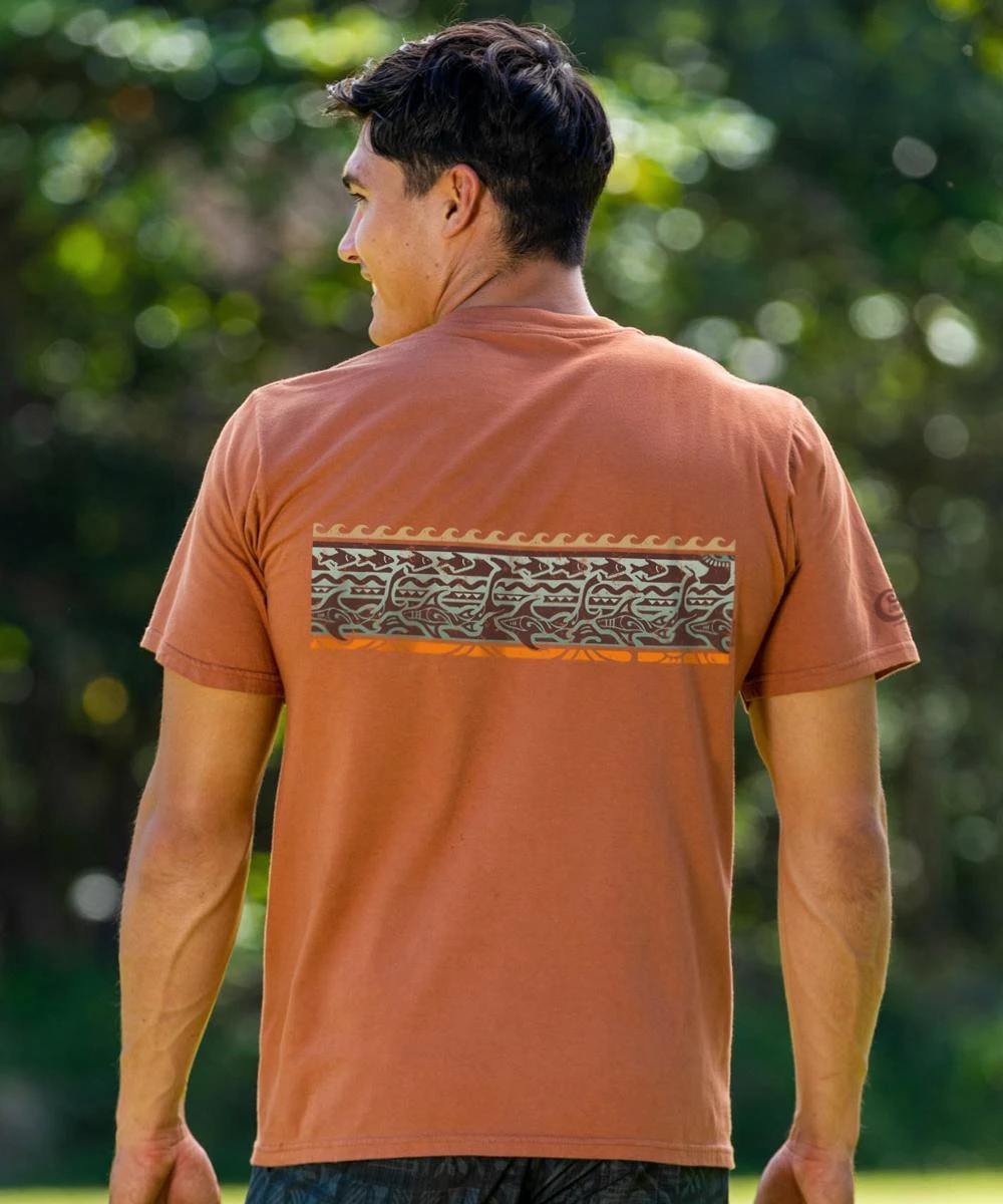 Mano Guardian Band - Cinnamon Dyed Short Sleeve Crewneck T-Shirt - Image 2