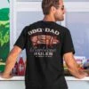 BBQ Dad Rules - Black Short Sleeve Crewneck T-Shirt