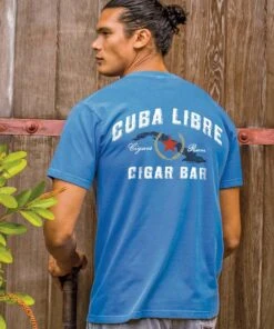 Cuba Libre - Blue Hawaii Dyed Short Sleeve Crewneck T-Shirt