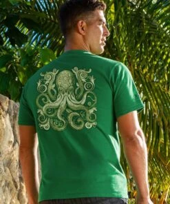 Vintage Octopus - Wintergreen Dyed Short Sleeve Crewneck T-Shirt