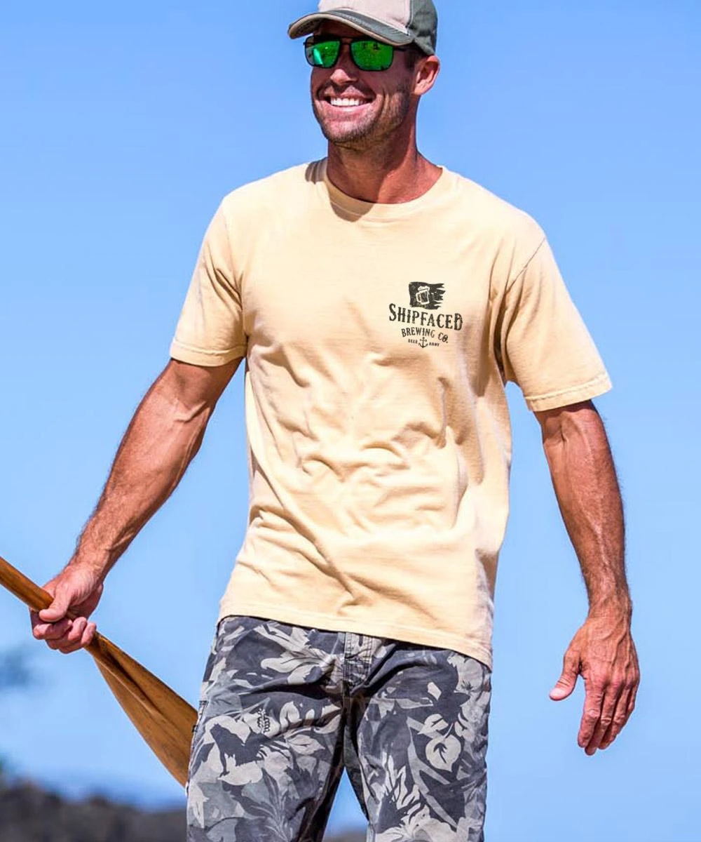 Shipfaced Brew - Beer Dyed Short Sleeve Crewneck T-Shirt - Image 2