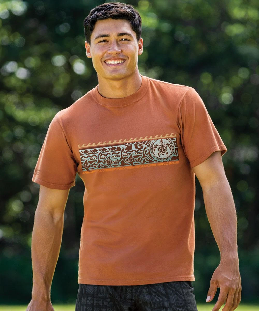 Mano Guardian Band - Cinnamon Dyed Short Sleeve Crewneck T-Shirt