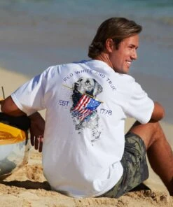 Red White And True - White Short Sleeve Crewneck T-Shirt