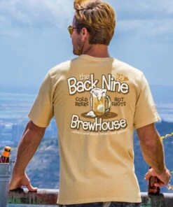Back Nine - Pale Ale Dyed Short Sleeve Crewneck T-Shirt