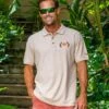 Southwest Kokopelli - Coconut Dyed Short Sleeve Pique’ Polo Shirt