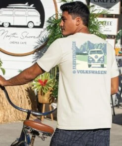 Volkswagen World Traveler - Coconut Dyed Short Sleeve Crewneck T-Shirt