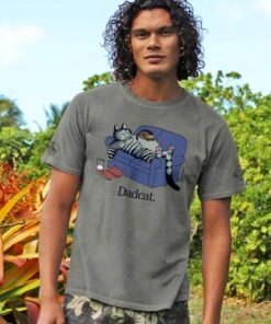 B. Kliban Dad Cat - Crater Dyed® Short Sleeve Crewneck T-Shirt