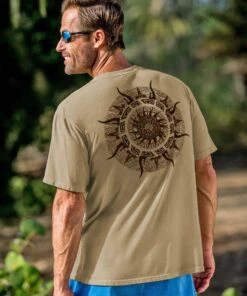 Sun Spinner - Kona Coffee Dyed Short Sleeve Crewneck T-Shirt