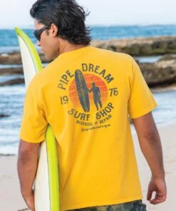 Pipe Dream Surf Shop - Pineapple Dyed Short Sleeve Crewneck T-Shirt