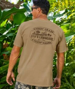 Dad Lawncare - Kona Coffee Dyed Short Sleeve Crewneck T-Shirt