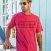 Kokopelli Sol - Paradise Red Dyed Short Sleeve Crewneck T-Shirt