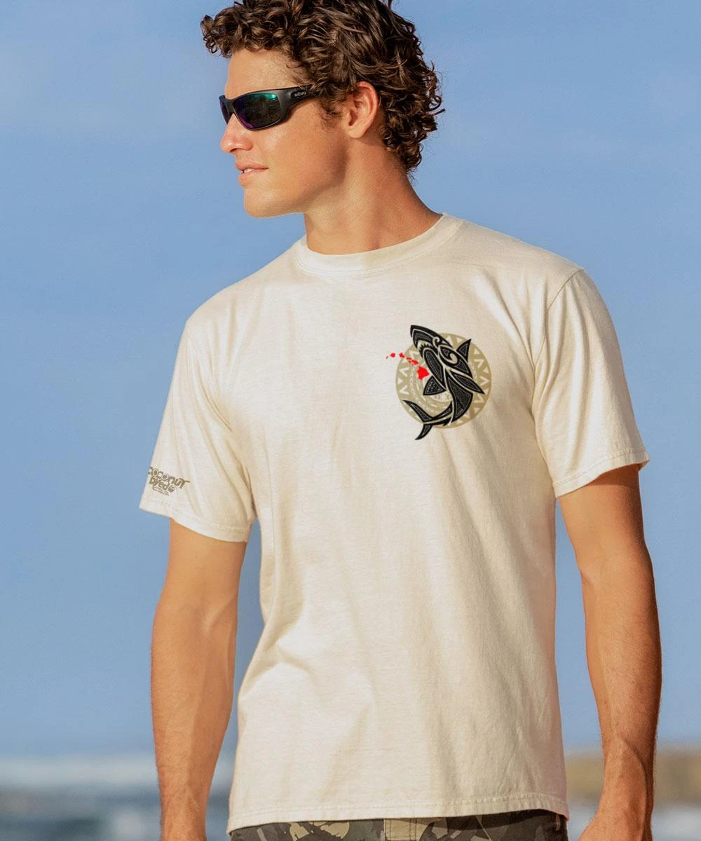 Mano Island Spirit - Coconut Dyed Short Sleeve Crewneck T-Shirt - Image 2