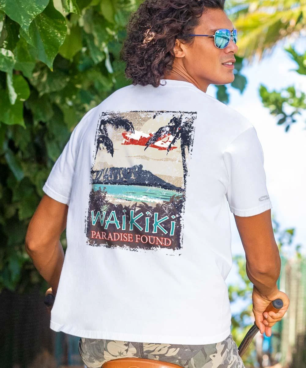 Paradise Found - White Short Sleeve Crewneck T-Shirt