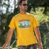 Hawaiian Humane Society Canine BBQ - Pineapple Dyed Short Sleeve Crewneck T-Shirt