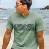 Techno Palms - Seaglass Short Sleeve Crewneck T-Shirt