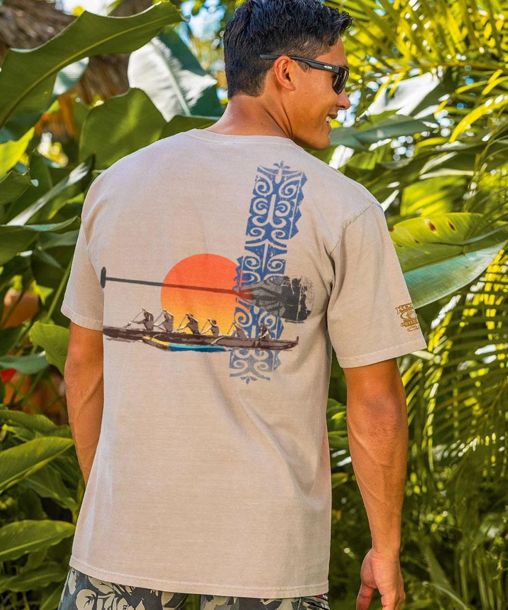 Paddle Out - Kona Coffee Dyed Short Sleeve Crewneck T-Shirt
