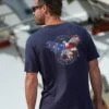 Land Of The Eagle - Indigo Short Sleeve Pima T-Shirt