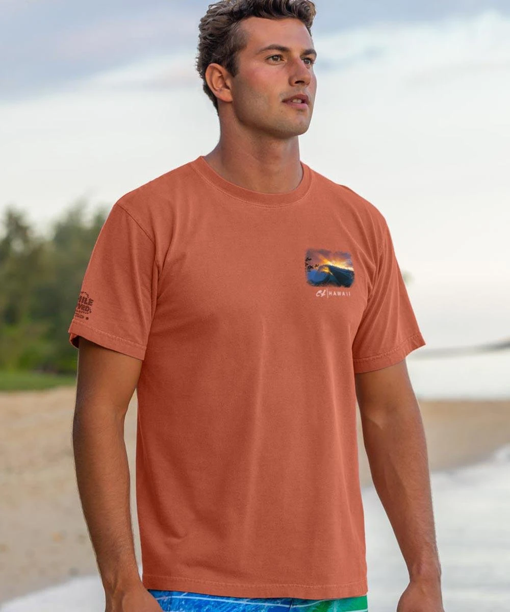 Clark Little Ray Of Hope - Chile Dyed Short Sleeve Crewneck T-Shirt - Image 2