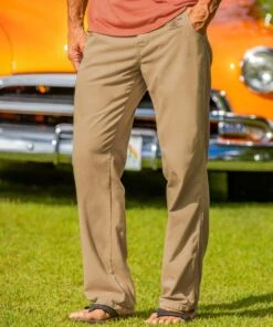 Kona Coffee Dyed Twill Pants