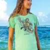 Sealife Scape - Key Lime Dyed Short Sleeve Crewneck T-Shirt