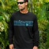 Tribal Islands Band - Black Long Sleeve Crewneck T-Shirt