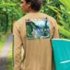 Garden Isle - Kona Coffee Dyed Long Sleeve Crewneck T-Shirt