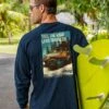 Jeep Road Less Traveled - Navy Long Sleeve Crewneck T-Shirt