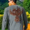 Sign Of The Dragon - Crater Dyed® Long Sleeve Crewneck T-Shirt