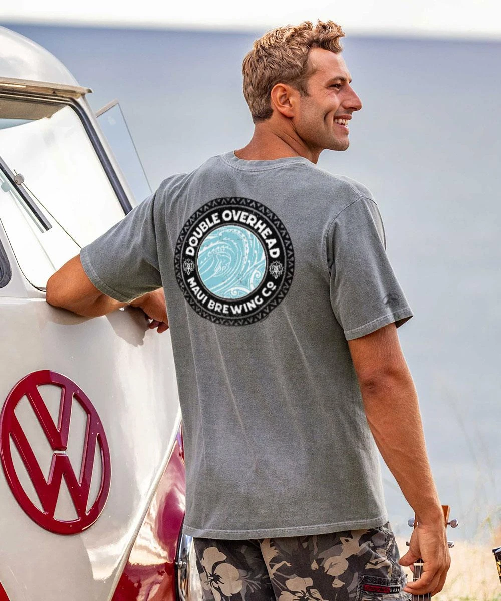 Maui Brewing Co. Double Overhead - Crater Dyed® Short Sleeve Crewneck T-Shirt