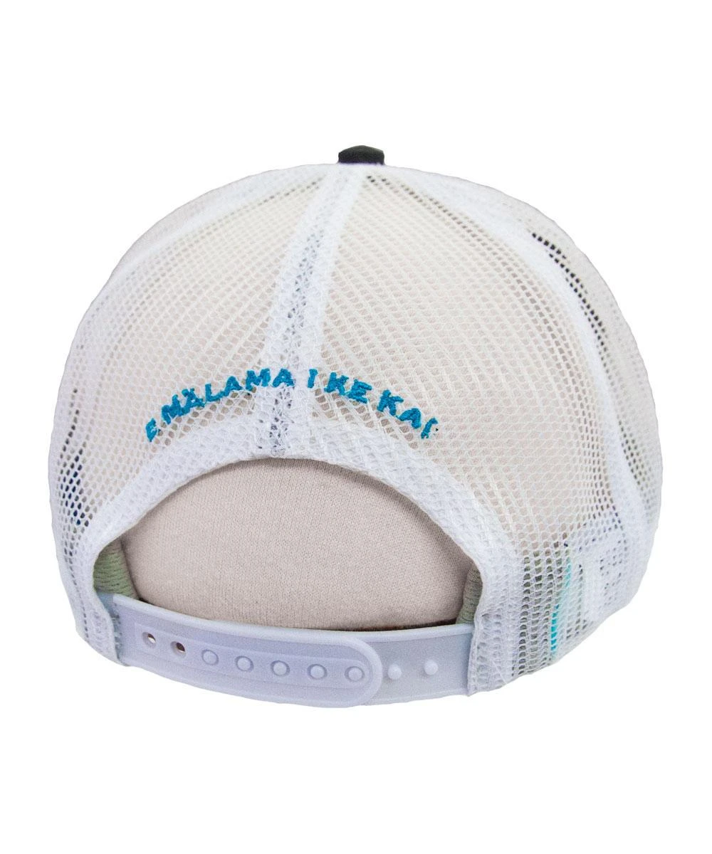 Blue Hawaii Dive - Charcoal Trucker Hat - Image 2