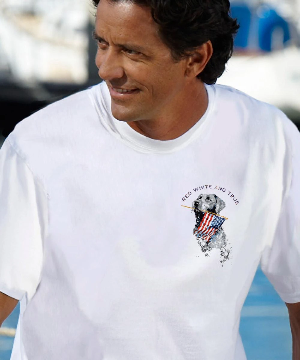 Red White And True - White Short Sleeve Crewneck T-Shirt - Image 2