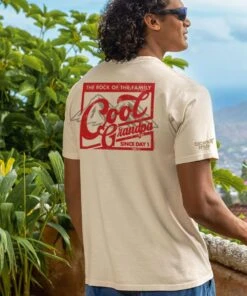 Rock Of The Family - Coconut Dyed Short Sleeve Crewneck T-Shirt