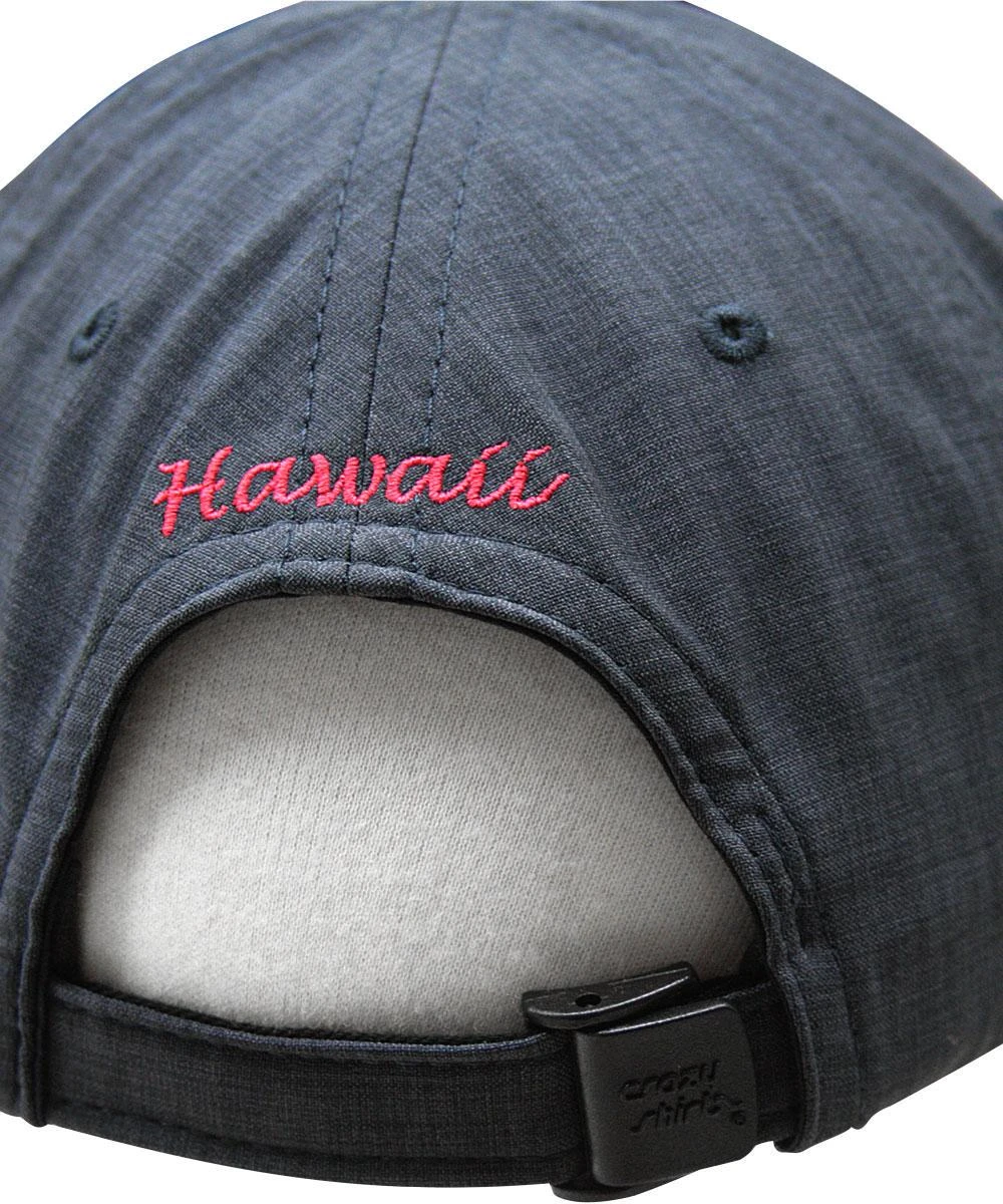 Tribal Pua Honu - Navy Polyester Hat - Image 2