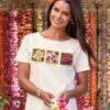 Plumeria Farm Varieties - Coconut Dyed Short Sleeve Scoop Neck T-Shirt