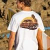 Sunset Woody - White Short Sleeve Crewneck T-Shirt