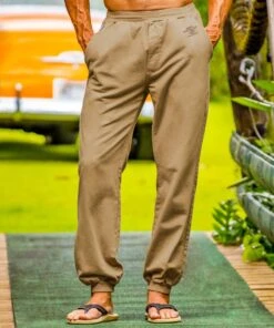 Kona Coffee Dyed Canton Pants