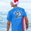 Santa Sled - Blue Hawaii Dyed Short Sleeve Crewneck T-Shirt