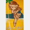 Big Coconut Girl - Microfiber Beach Towel