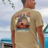 Land Of The Free Vintage - Kona Coffee Dyed Short Sleeve Crewneck T-Shirt