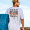 Shadow Surf - White Short Sleeve Crewneck T-Shirt