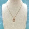 Puravida Rose Gold Stone Wave - Necklace