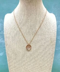 Puravida Rose Gold Stone Wave - Necklace