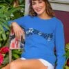Hoonani - Blue Hawaii Dyed Long Sleeve Crewneck T-Shirt