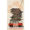Volkswagen Surfmobile - Microfiber Beach Towel