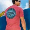 Whale Spirit - Paradise Red Dyed Short Sleeve Crewneck T-Shirt