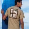 Duke Kahanamoku Father Of Surfing - Kona Coffee Dyed Short Sleeve Crewneck T-Shirt