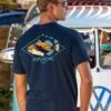 Humu Hawaii Diamond - Navy Short Sleeve Crewneck T-Shirt